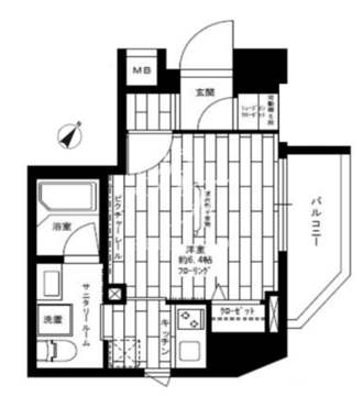 ステージファースト門前仲町 1101 間取り図