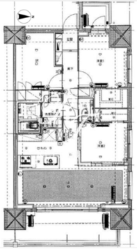 ライトテラス新宿御苑 805 間取り図