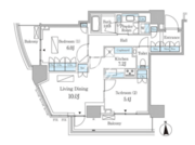 パークコート乃木坂ザタワー 203 間取り図