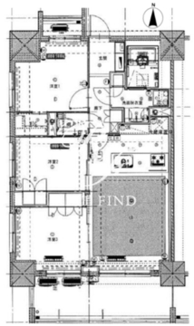ライトテラス新宿御苑 401 間取り図