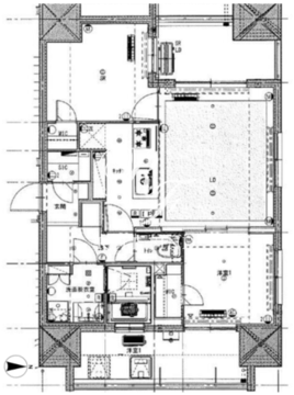 ライトテラス新宿御苑 1706 間取り図