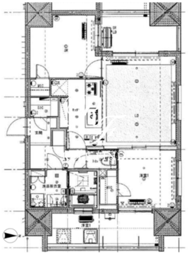 ライトテラス新宿御苑 1406 間取り図