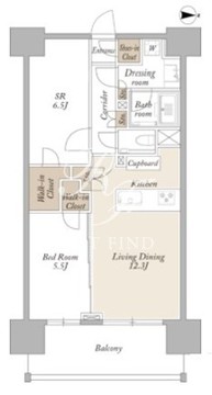 ライトテラス新宿御苑 203 間取り図