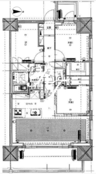ライトテラス新宿御苑 1205 間取り図