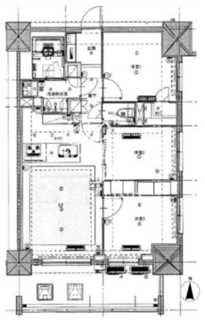 ライトテラス新宿御苑 402 間取り図