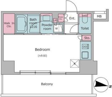 ブラウ住吉 708 間取り図