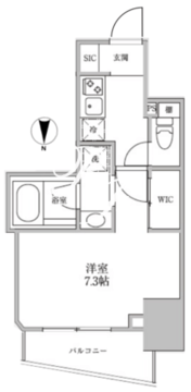 レジディア御茶ノ水2 702 間取り図