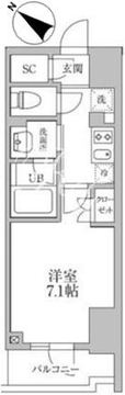 レジディア文京本郷3 503 間取り図