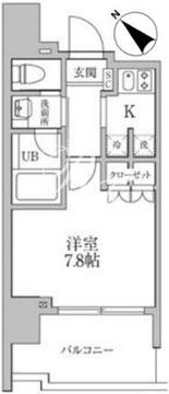 レジディア文京本郷3 601 間取り図