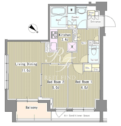 リベルテ月島 309 間取り図