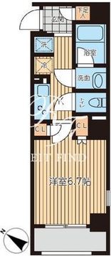オーキッドレジデンス東日本橋 303 間取り図