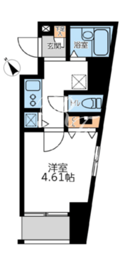 フォレシティ六本木 1005 間取り図