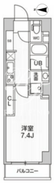 四谷坂町レジデンス 406 間取り図