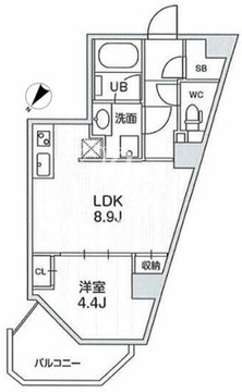 四谷坂町レジデンス 601 間取り図