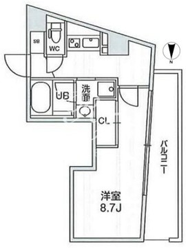 四谷坂町レジデンス 701 間取り図