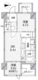 ドゥーエ錦糸町 601 間取り図