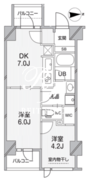 ドゥーエ錦糸町 702 間取り図