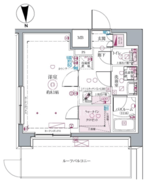 クレヴィスタ高田馬場 601 間取り図