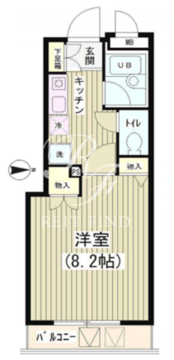 アクアコート 505 間取り図