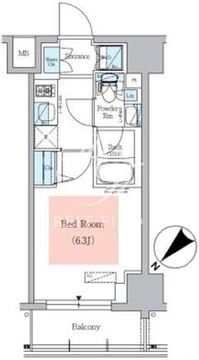 アーバネックス大井仙台坂 211 間取り図