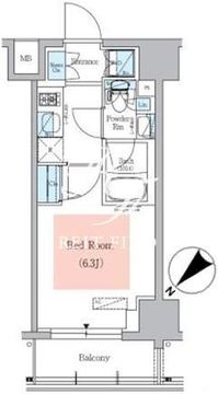 アーバネックス大井仙台坂 511 間取り図