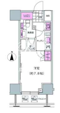 プレジリア東日本橋 803 間取り図