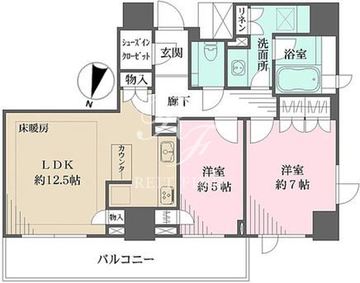 パークハウス平河町 305 間取り図
