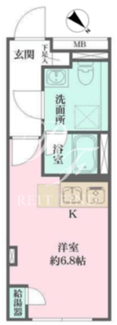 フィーカ大井町 202 間取り図