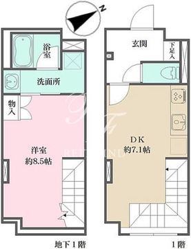 フィーカ大井町 206 間取り図