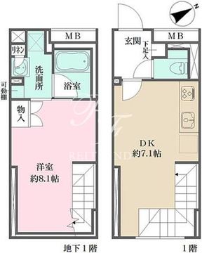 フィーカ大井町 207 間取り図