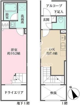 フィーカ大井町 213 間取り図