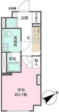 フィーカ大井町 305 間取り図