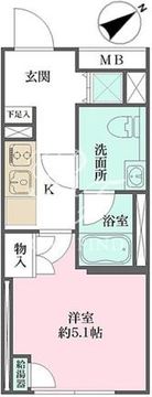 フィーカ大井町 307 間取り図
