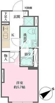 フィーカ大井町 406 間取り図
