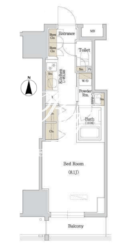 アーバネックス西新宿 404 間取り図
