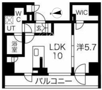 エルフォルテ五反田 1201 間取り図