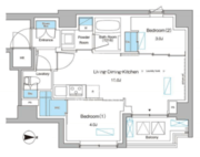 ブラウ大森 508 間取り図