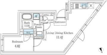 フィーカ代々木上原 605 間取り図
