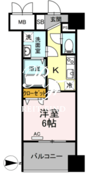トリオマーレ蔵前 903 間取り図
