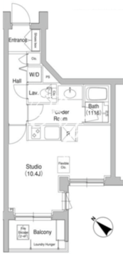 コンフォリア原宿 408 間取り図