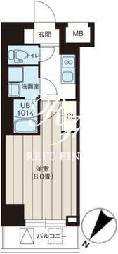 ディームス三ノ輪 502 間取り図