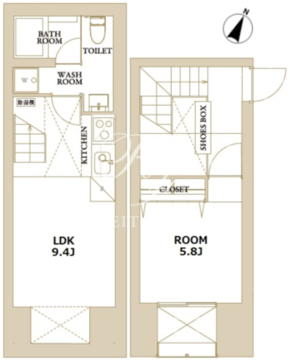 エスセナーリオ南麻布 002 間取り図
