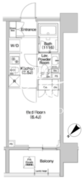 コンフォリア品川イースト 804 間取り図