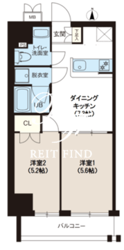 レオーネ南千住3 902 間取り図
