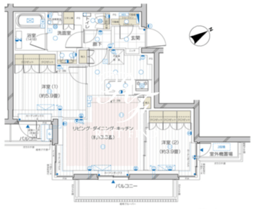 ザ・レジデンス駒込染井 502 間取り図