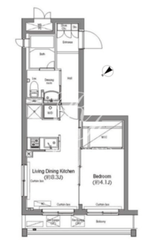 コンフォリア麻布台 305 間取り図