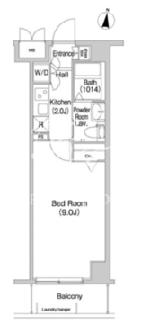 コンフォリア墨田立花 302 間取り図