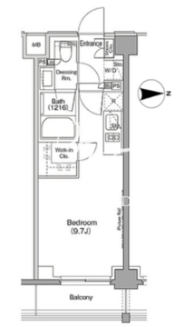 ザ・パークハビオ三軒茶屋テラス 303 間取り図