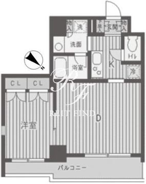 パークフラッツ渋谷代官山 501 間取り図