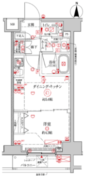 クレイシア森下ステーションサイト 102 間取り図